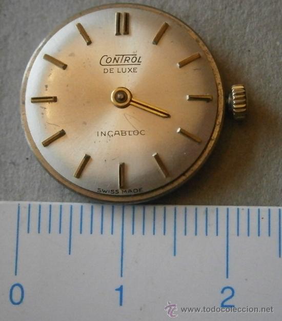 Spare Parts for Watches: Parte de reloj CONTROL DE LUXE, incabloc, swiss made