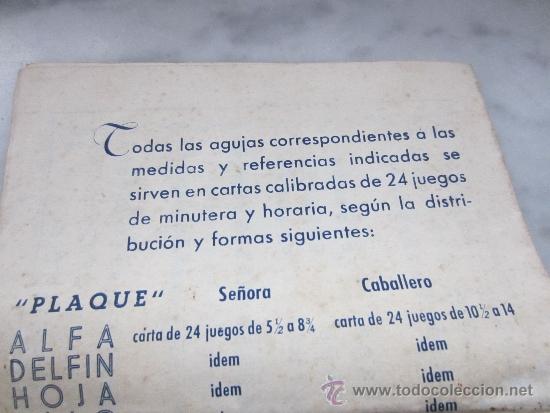 Recambios de relojes: cat&aacute;logo general de agujas calibradas - Foto 2