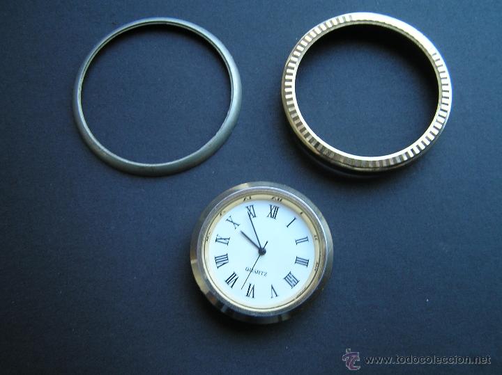 Recambios de relojes: LOTE. ARANDELAS RELOJ DE BOLSILLO Y ¿ SOBREMESA ? + RELOJ QUARTZ .. Lote 40335951