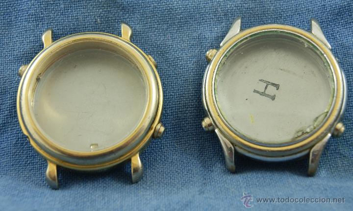 LOTE DE 2 CAJAS ORIENT CRONO QUARTZ (Relojes - Recambios)