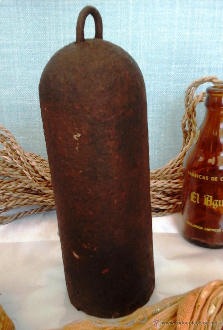 Recambios de relojes: CENTENARIA PESA DE GRAN RELOJ ANTIGUO. DE 5,2 KG.