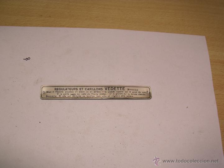 Recambios de relojes: una placa antigua de reloj Vedette-lote 16