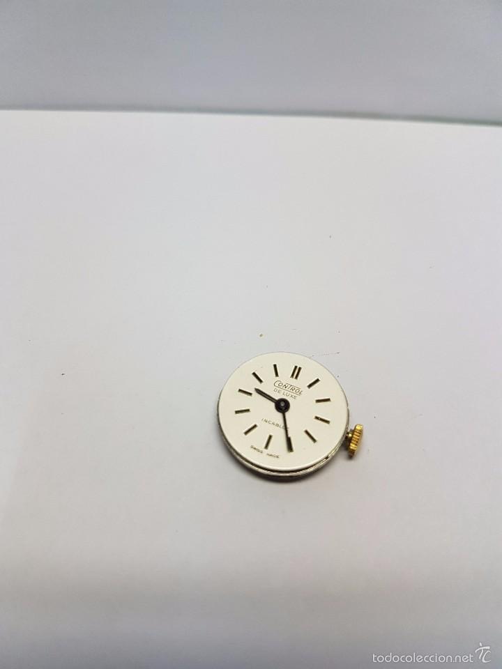 Spare Parts for Watches: Maquina de cuerda incabloc funcionando con esfera nueva Control