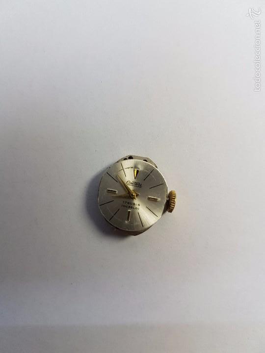Spare Parts for Watches: M&aacute;quina nueva de cuerda incabloc Control con agujas nuevas originales de stop de tienda