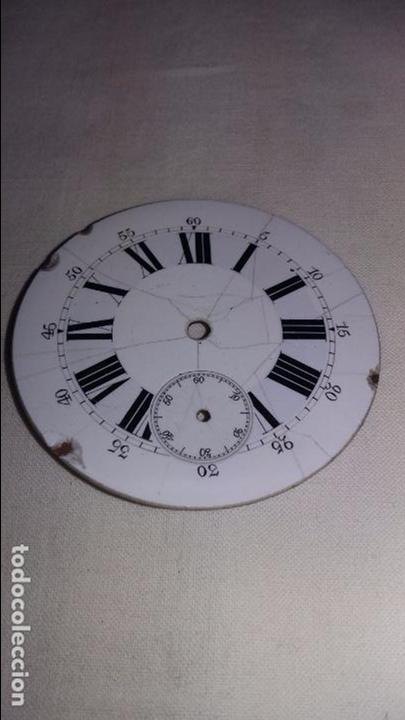 Recambios de relojes: ESFERA DE PORCELANA DE 4,87 CM DE DI&Aacute;METRO PARA REPARAR