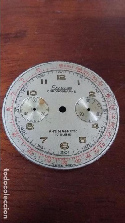 Recambios de relojes: ESFERA MET&Aacute;LICA EXACTUS DE 3,42 CM DE DI&Aacute;METRO CON PATAS