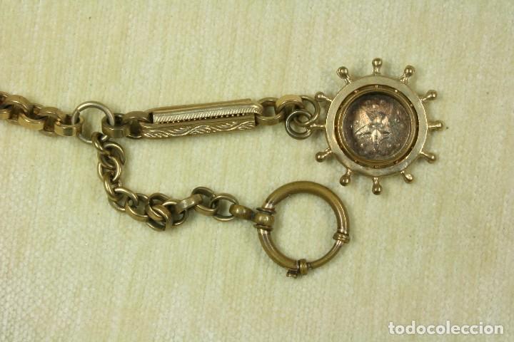 Recambios de relojes: Leontina bot&oacute;n cuadrado. Single Albert. - Foto 6