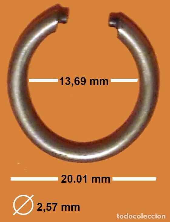 Ersatzteile f&uuml;r Uhren: ANILLA ASA PARA RELOJ BOLSILLO - VER MEDIDAS EN FOTO - X