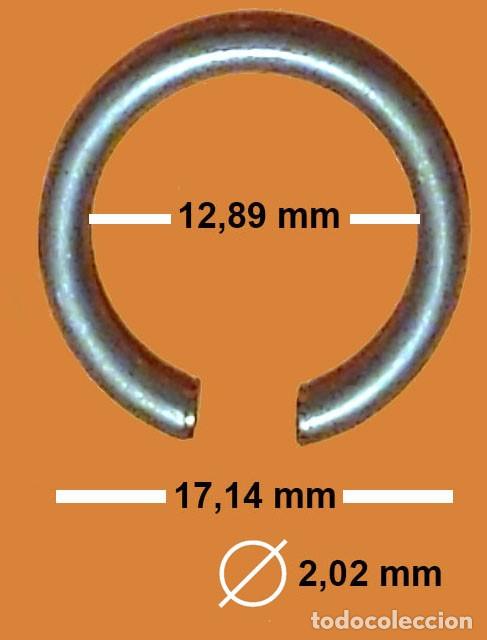 Ersatzteile f&uuml;r Uhren: ANILLA ASA PARA RELOJ BOLSILLO - VER MEDIDAS EN FOTO - X