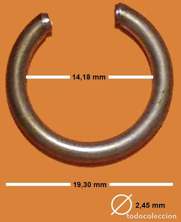 Ersatzteile f&uuml;r Uhren: ANILLA ASA PARA RELOJ BOLSILLO - VER MEDIDAS EN FOTO - X