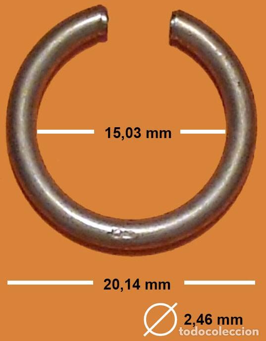 Ersatzteile f&uuml;r Uhren: ANILLA ASA PARA RELOJ BOLSILLO - VER MEDIDAS EN FOTO - X