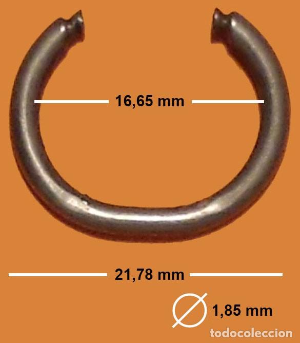 Ersatzteile f&uuml;r Uhren: ANILLA ASA PARA RELOJ BOLSILLO - VER MEDIDAS EN FOTO - X