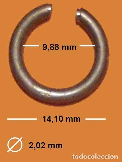 Ersatzteile f&uuml;r Uhren: ANILLA ASA PARA RELOJ BOLSILLO - VER MEDIDAS EN FOTO - X