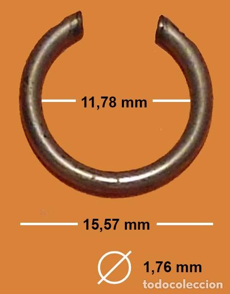 Ersatzteile f&uuml;r Uhren: ANILLA ASA PARA RELOJ BOLSILLO - VER MEDIDAS EN FOTO - X