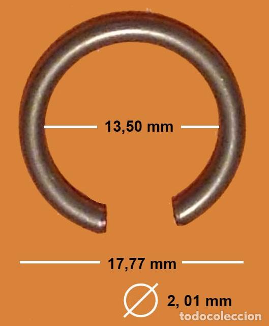 Ersatzteile f&uuml;r Uhren: ANILLA ASA PARA RELOJ BOLSILLO - VER MEDIDAS EN FOTO - X