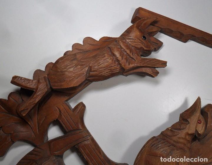 Recambios de relojes: Frontal para reloj de Cuco - Madera Tallada - Foto 3