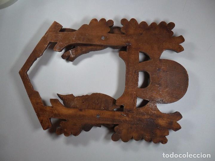 Recambios de relojes: Frontal para reloj de Cuco - Madera Tallada - Foto 5