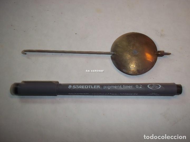 Recambios de relojes: PENDULO DE RELOJ .  13 CENTIMETROS. 59 GRAMOS - Foto 1