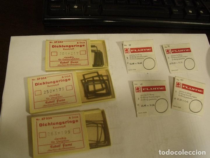 Recambios de relojes: restos de relojeria 7 LOTES DE JUNTAS n&ordm; 2 - lote 108