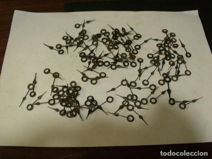 Ersatzteile f&uuml;r Uhren: GRAN LOTE 150 AGUJAS DE SAETA ANTIGUAS DE 4,5 CM LOTE 125