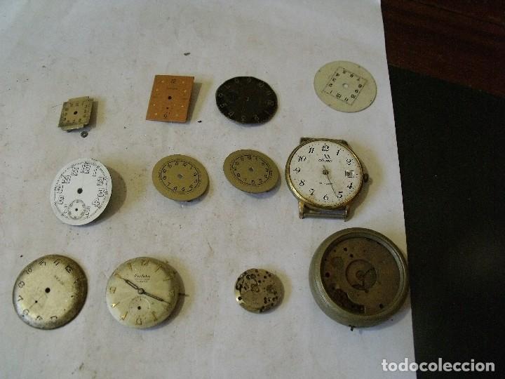Ersatzteile f&uuml;r Uhren: 14 PIEZAS PARA RELOJES ANTIGUOS LOTE 61