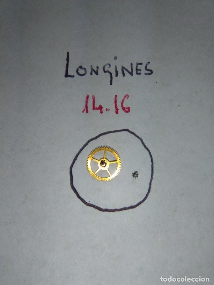 Spare Parts for Watches: longines 14.16 - rda. centro + su ca&ntilde;on de minutos