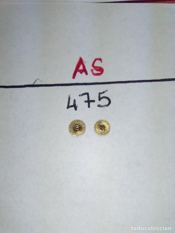 Pe&ccedil;as de reposi&ccedil;&atilde;o de rel&oacute;gios: as 475 - rda.de horas + rda. minuteria( reloj a&ntilde;o 1.925)