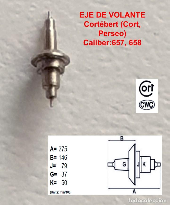 Ricambi di orologi: EJE VOLANTE DE RELOJ CORTEBERT (CORT,PERSEO) - CAL. 657, 658