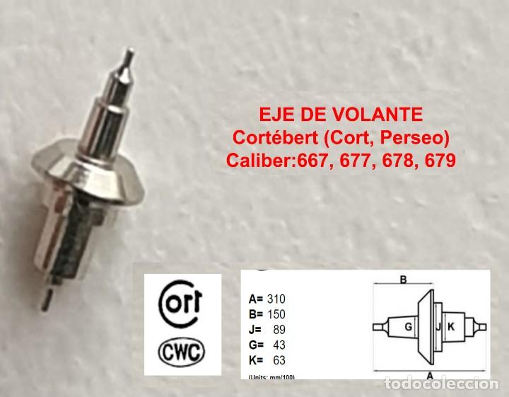 Ersatzteile f&uuml;r Uhren: EJE VOLANTE DE RELOJ CORTEBET - CALIBRE 667,677,678,679 - BALANCE STAFFS - X
