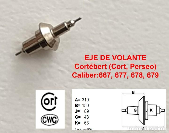 Ersatzteile f&uuml;r Uhren: EJE VOLANTE DE RELOJ CORTEBET - CALIBRE 667,677,678,679 - BALANCE STAFFS - X