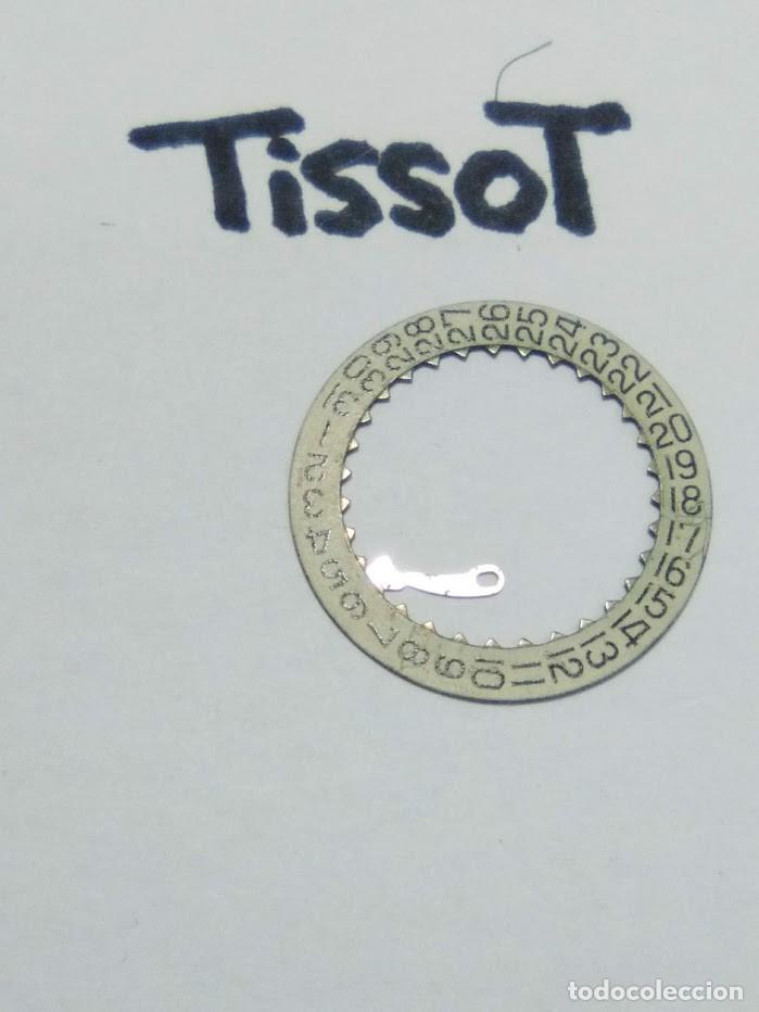 Pe&ccedil;as de reposi&ccedil;&atilde;o de rel&oacute;gios: Tissot - 784 - disco de calendario y su trinquete de salto