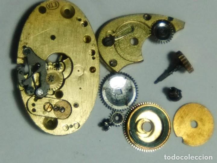 Pe&ccedil;as de reposi&ccedil;&atilde;o de rel&oacute;gios: Eta ? AS - 555 - piezas vintaje ( escape de cilindro )(las 2 fotos)