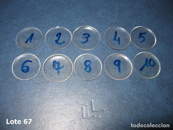Spare Parts for Watches: Lote de peque&ntilde;os y antiguos cristales para relojes de pulsera o bolsillo