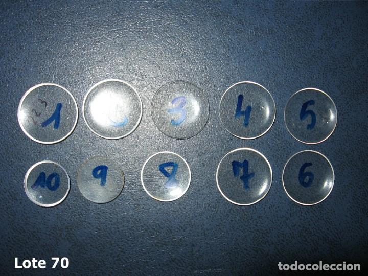 Pe&ccedil;as de reposi&ccedil;&atilde;o de rel&oacute;gios: Lote de peque&ntilde;os y antiguos cristales para relojes de pulsera o bolsillo