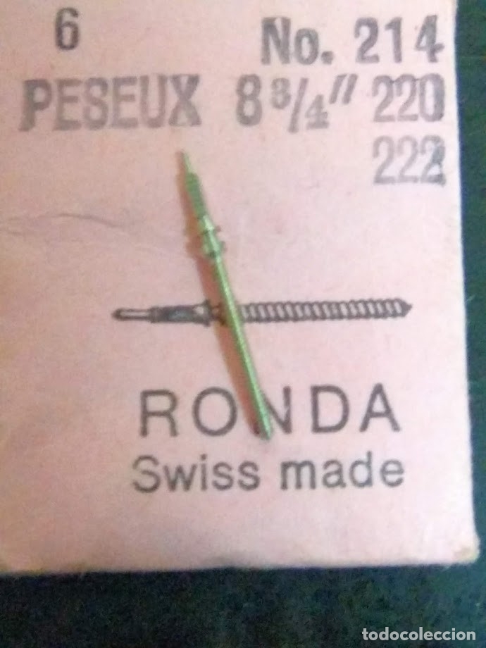 Recambios de relojes: Peseux - 220 / 222 - tija -(cd-2771)