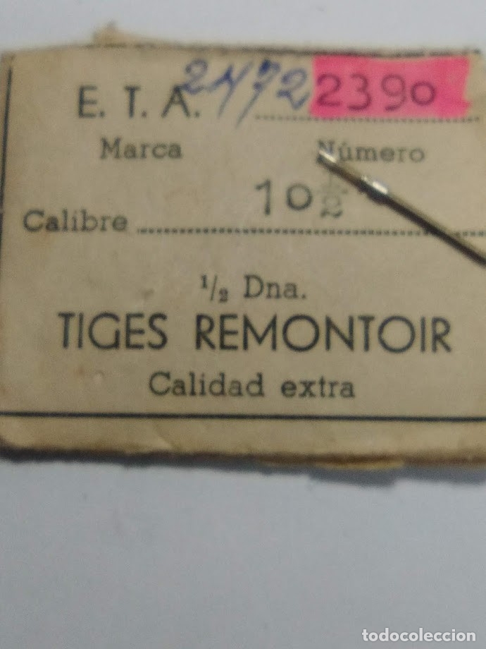 Recambios de relojes: Eta - 2390 - tija - (cd-2799)