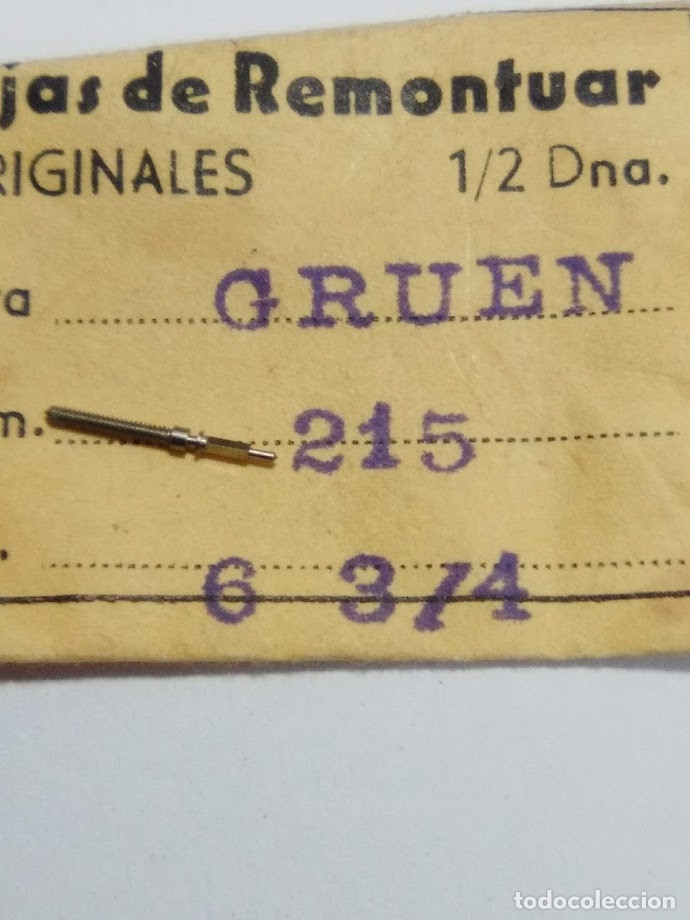 Recambios de relojes: Gruen - 215 - tija - (cd- 2803)