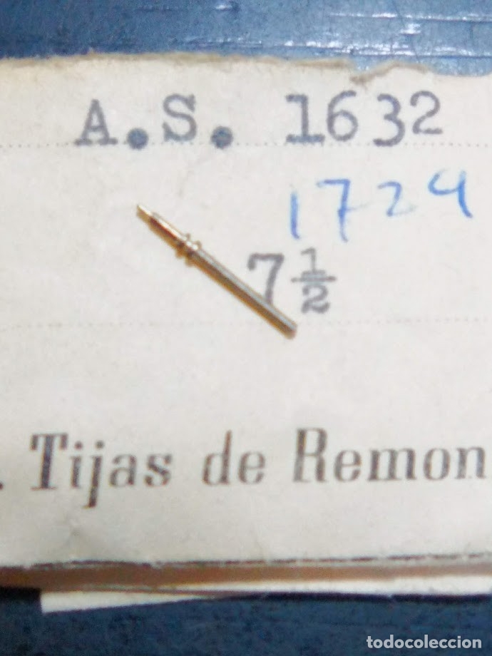 Recambios de relojes: AS - 1632 - tija - (cd-2876) - Foto 1