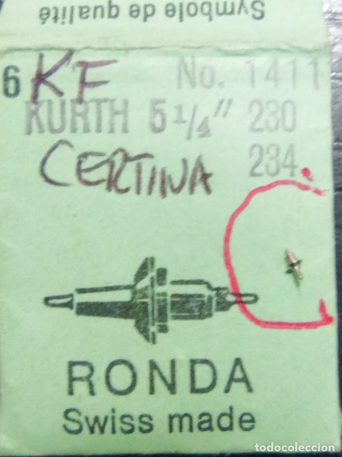Recambios de relojes: Kurth - 230 - eje - (cd-2897) - Foto 1