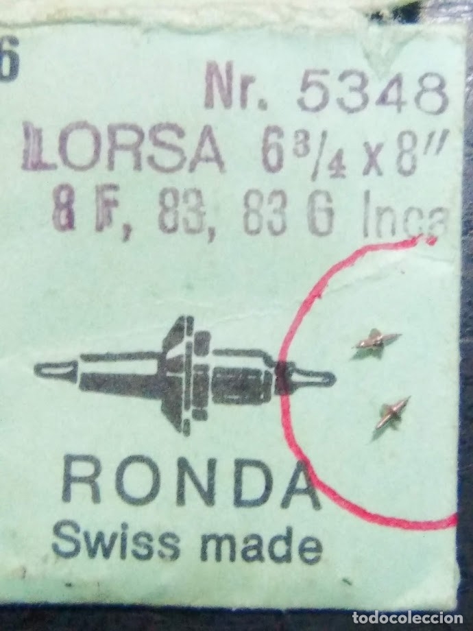 Ersatzteile f&uuml;r Uhren: Lorsa - 8 F - 2 ejes - (cd-2898)