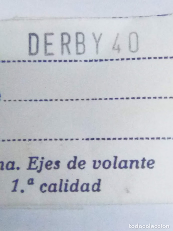 Recambios de relojes: Derbi 40 - 2 ejes de volante - Foto 1