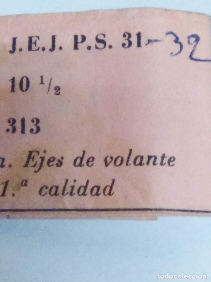 Pi&egrave;ces de rechange de montres et horloges: Seg&uacute;n foto - 1 eje de volante