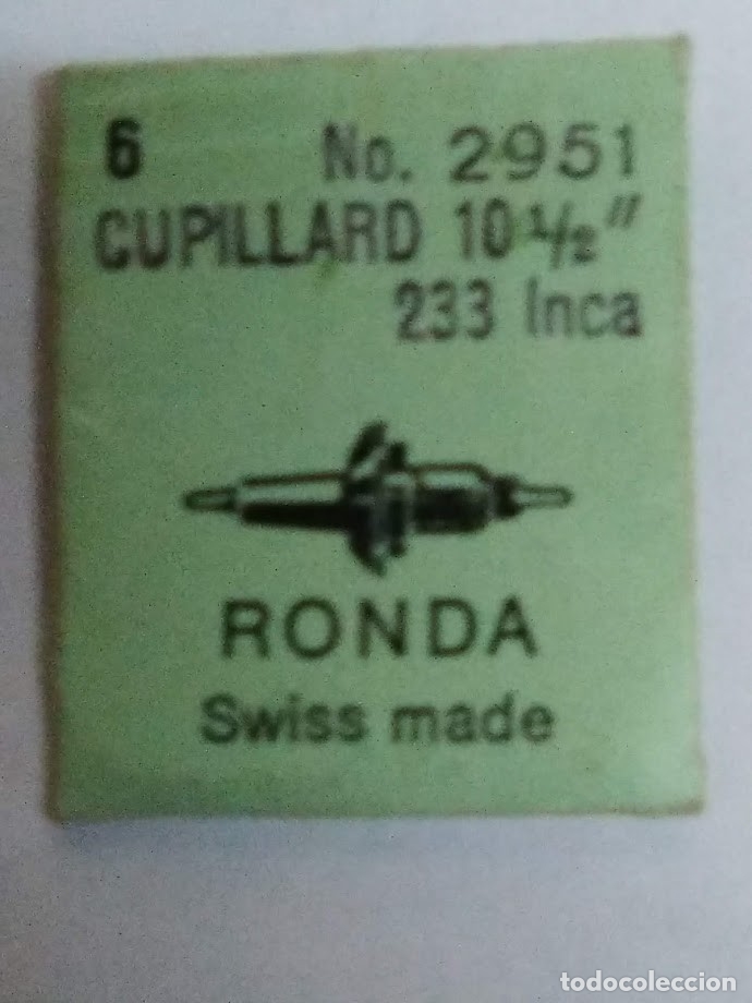 Pi&egrave;ces de rechange de montres et horloges: Cupillard 233 inca - 1 eje de volante