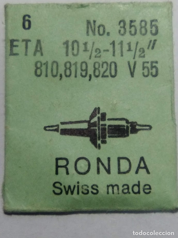 Recambios de relojes: Eta 810 - 2 ejes de volante - Foto 1