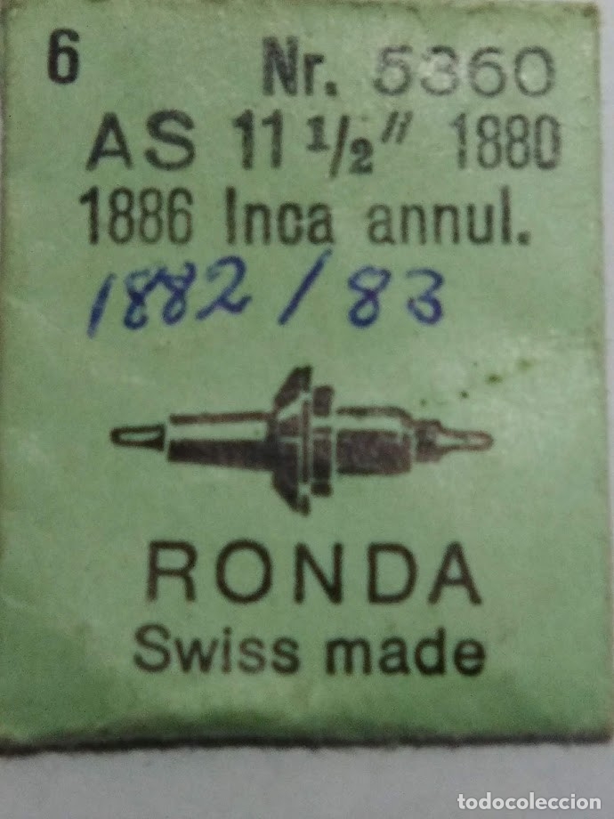 Spare Parts for Watches: AS 1880 - 2 ejes de volante