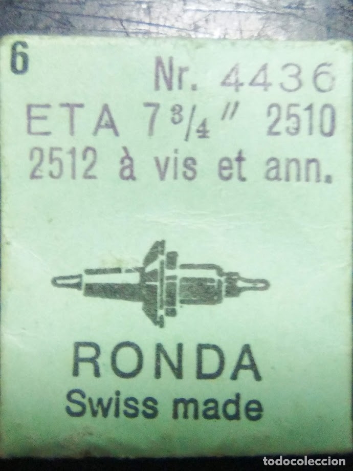 Ricambi di orologi: Eta 2510 - 2 ejes de volante
