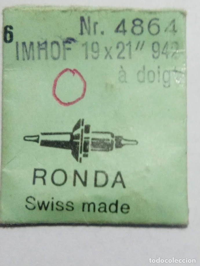 Recambios de relojes: IMHOF 942 - 2 ejes de volante a dedo