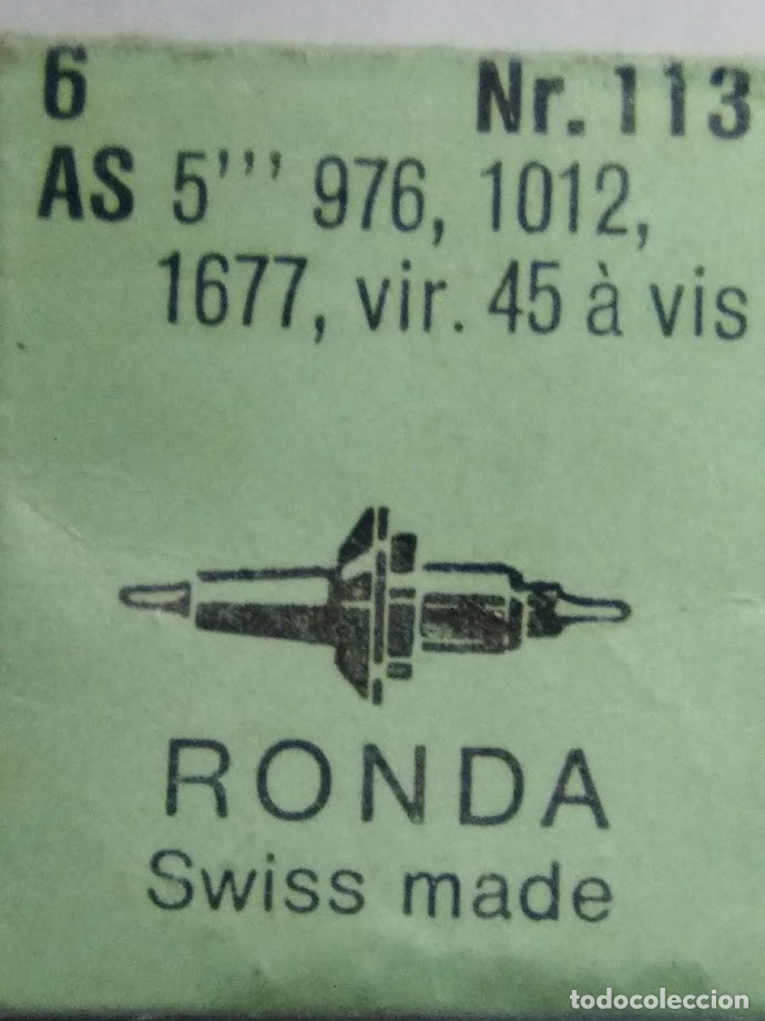Pe&ccedil;as de reposi&ccedil;&atilde;o de rel&oacute;gios: AS 976 - 2 ejes de volante