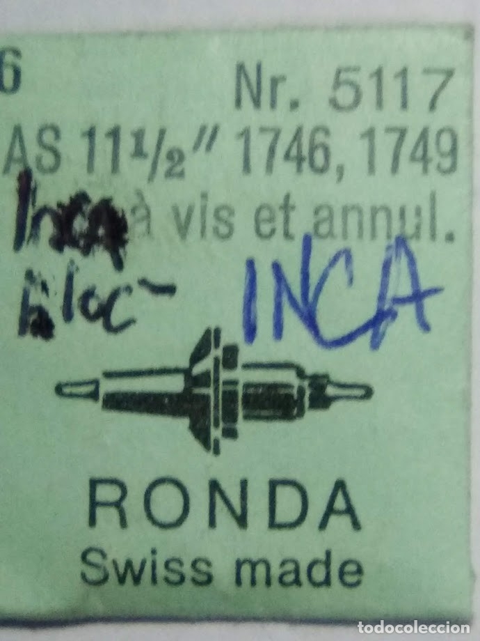 Recambios de relojes: AS 1746 - 2 ejes de volante