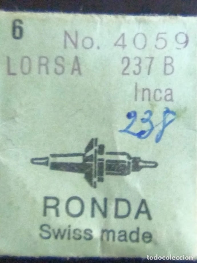 Pe&ccedil;as de reposi&ccedil;&atilde;o de rel&oacute;gios: Lorsa 237 - 2 ejes de volante